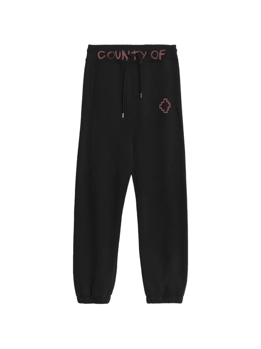 COUNTY OF MILAN logo-detail track pants - Nero