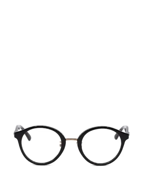 Jimmy Choo Eyewear round-frame glitter-embellished glasses