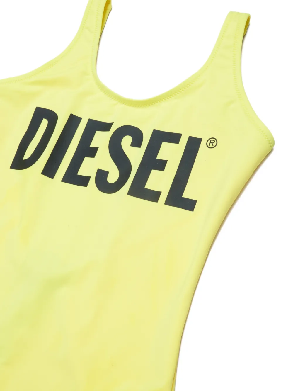 Diesel Kids Badpak met logoprint Geel
