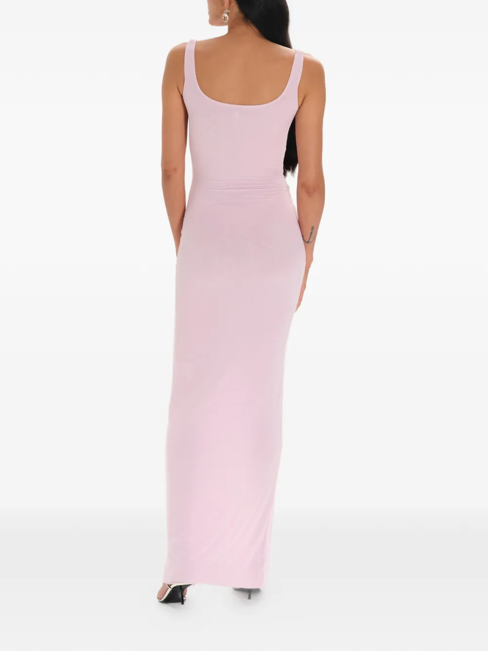 MANURÍ Kristen 2.5 maxi-jurk met kralen Roze