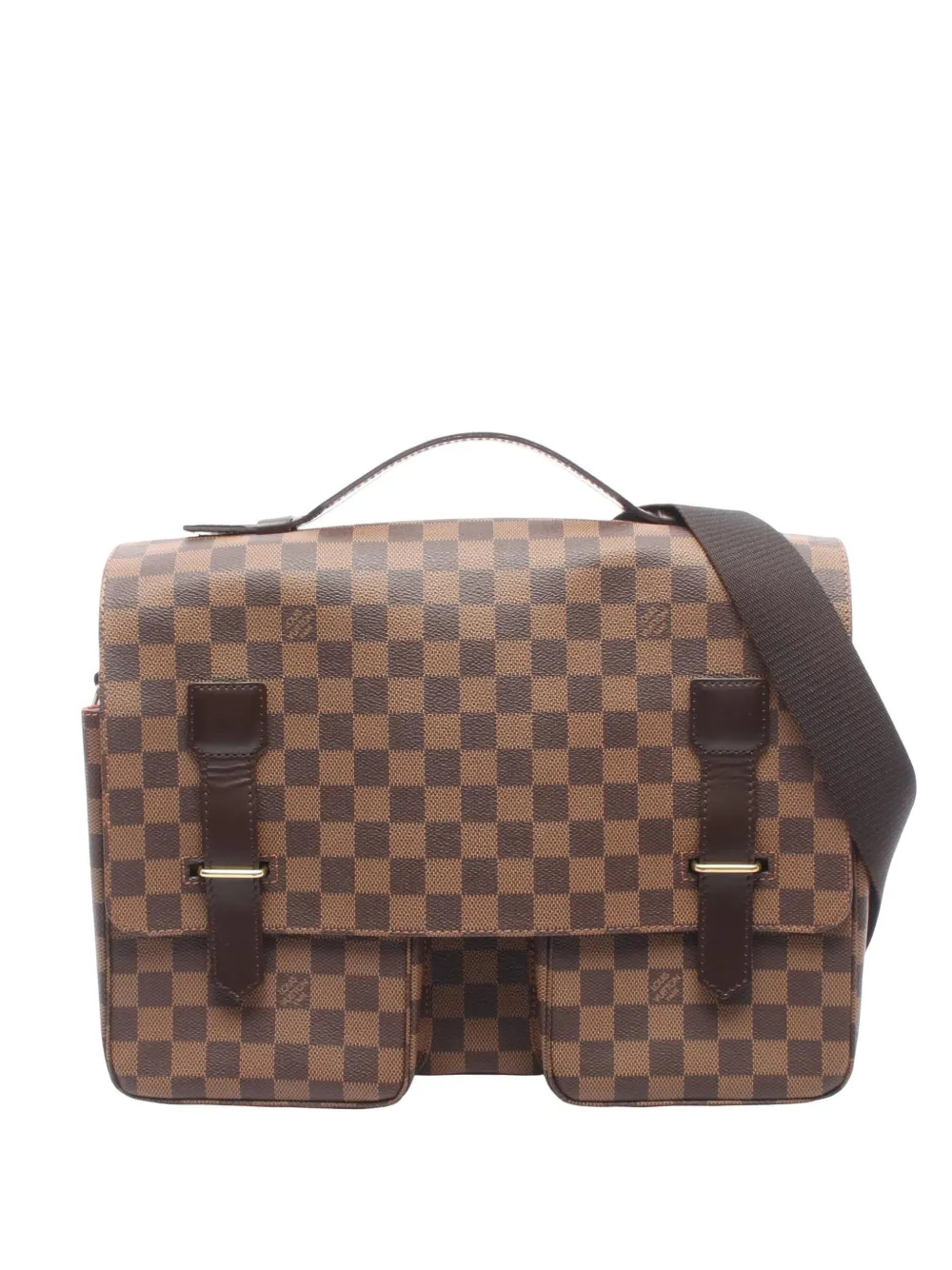 Louis Vuitton Pre-Owned 2000 Damier Ebene Broadway satchel - Marrone