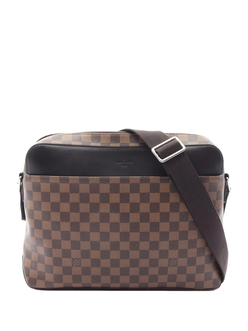 Louis Vuitton Pre-Owned 2015 Damier Ebene Jake MM crossbody bag - Marrone