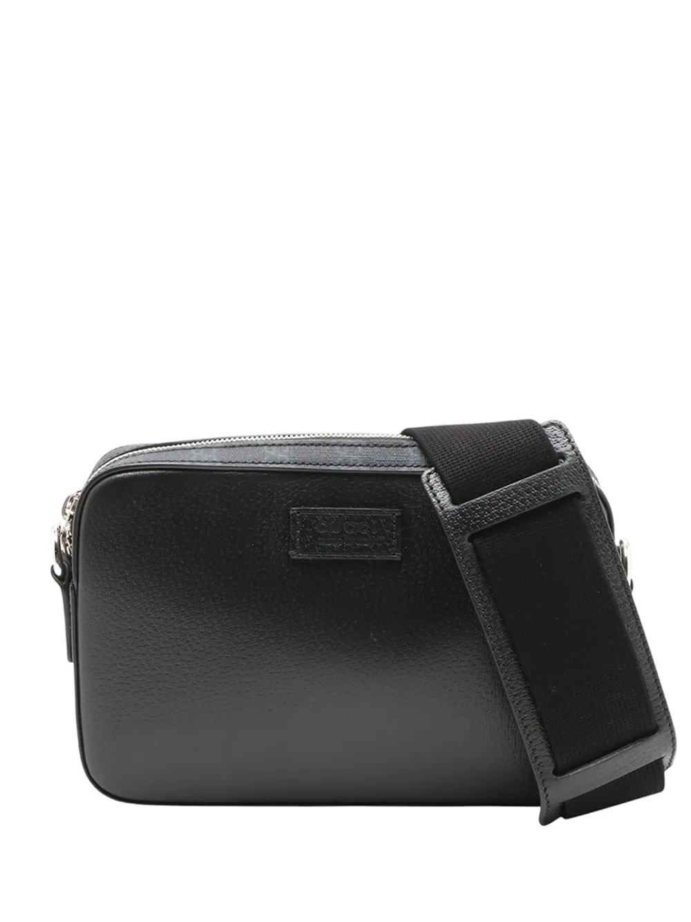 Gucci Pre-Owned 2000-2015 GG Supreme Trimmed Calfskin crossbody bag - Nero