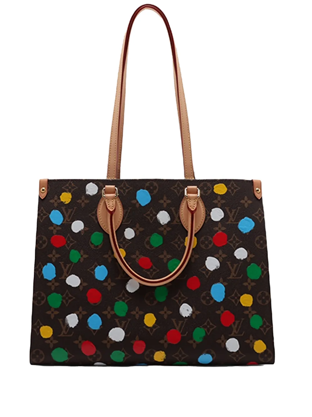 Louis Vuitton Pre-Owned 2021-2026 Yayoi Kusama Monogram OnTheGo MM satchel - Braun