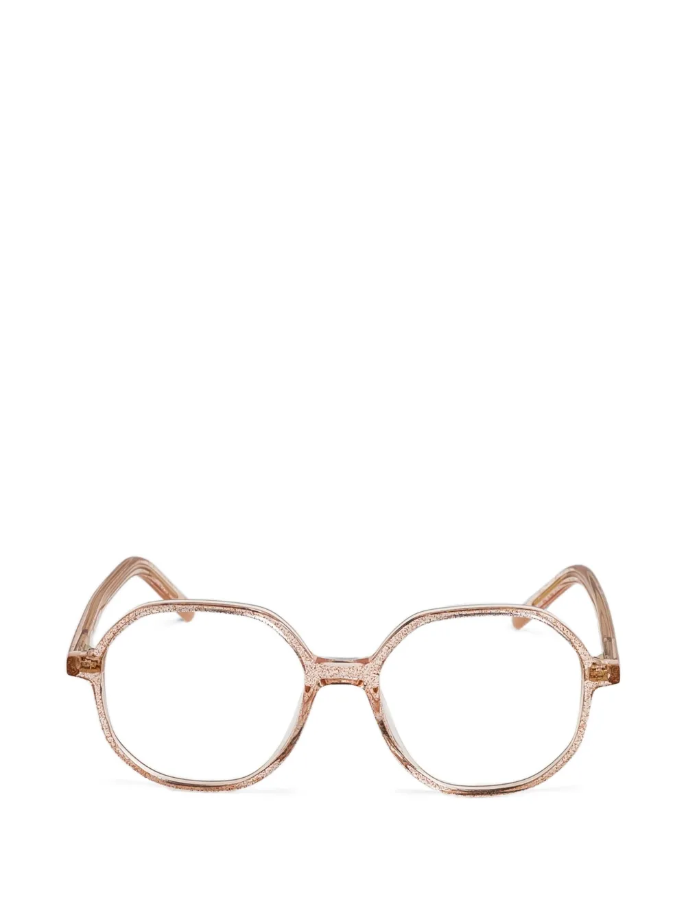Kaleos Murphy geometric-frame glasses - Nude