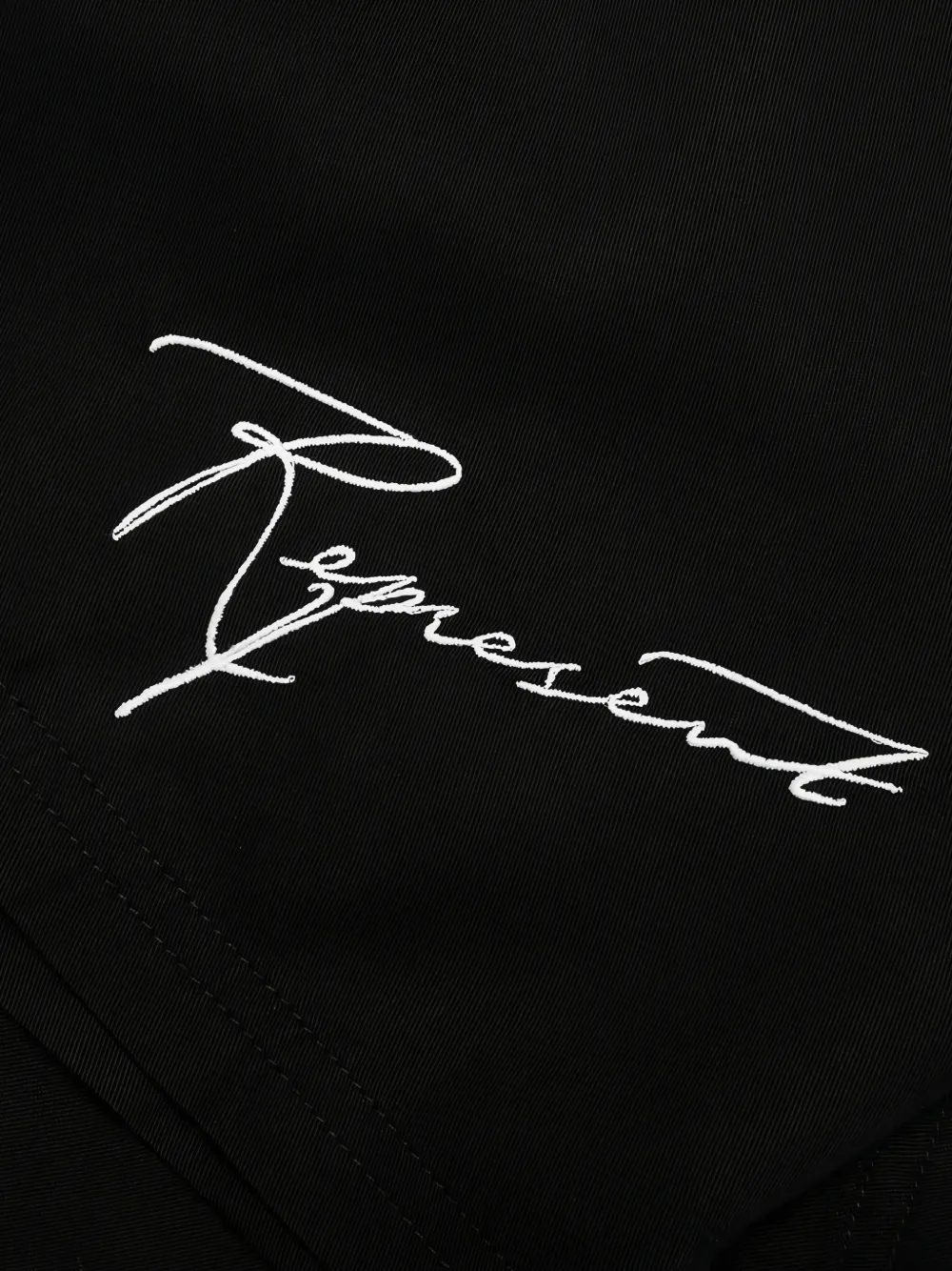 Represent Shorts met geborduurd logo Zwart