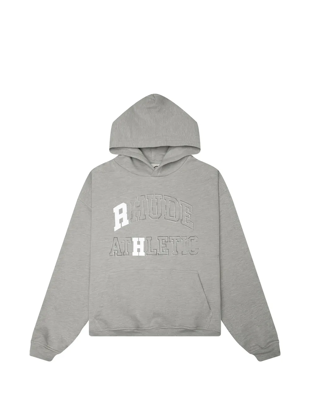 RHUDE Athletic logo-embroidered hoodie - Grigio