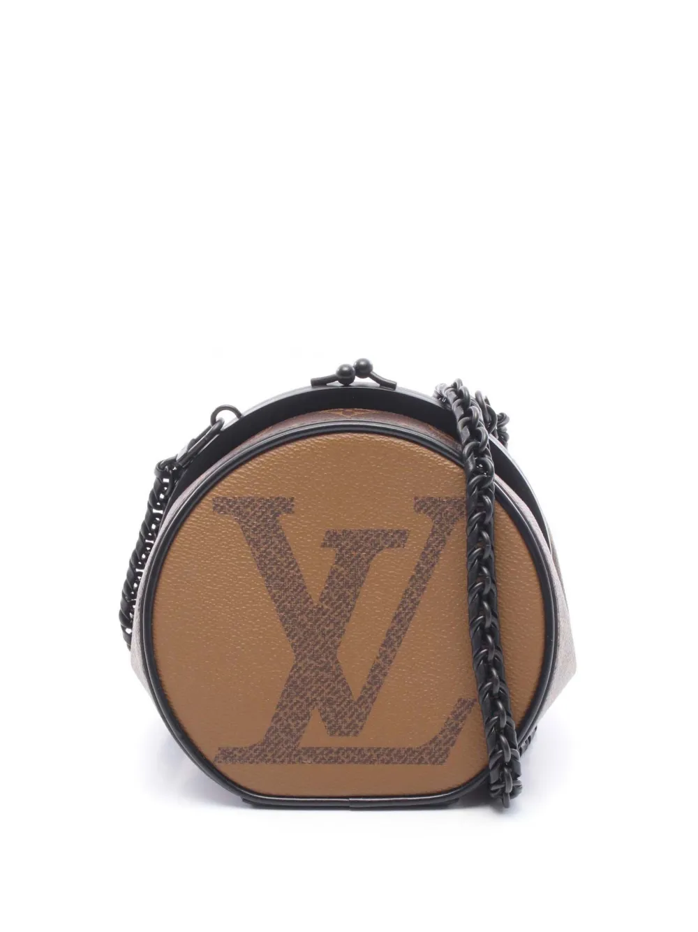 Louis Vuitton Pre-Owned 2020 Monogram Reverse Giant Boursicot BC Chain crossbody bag - Brown