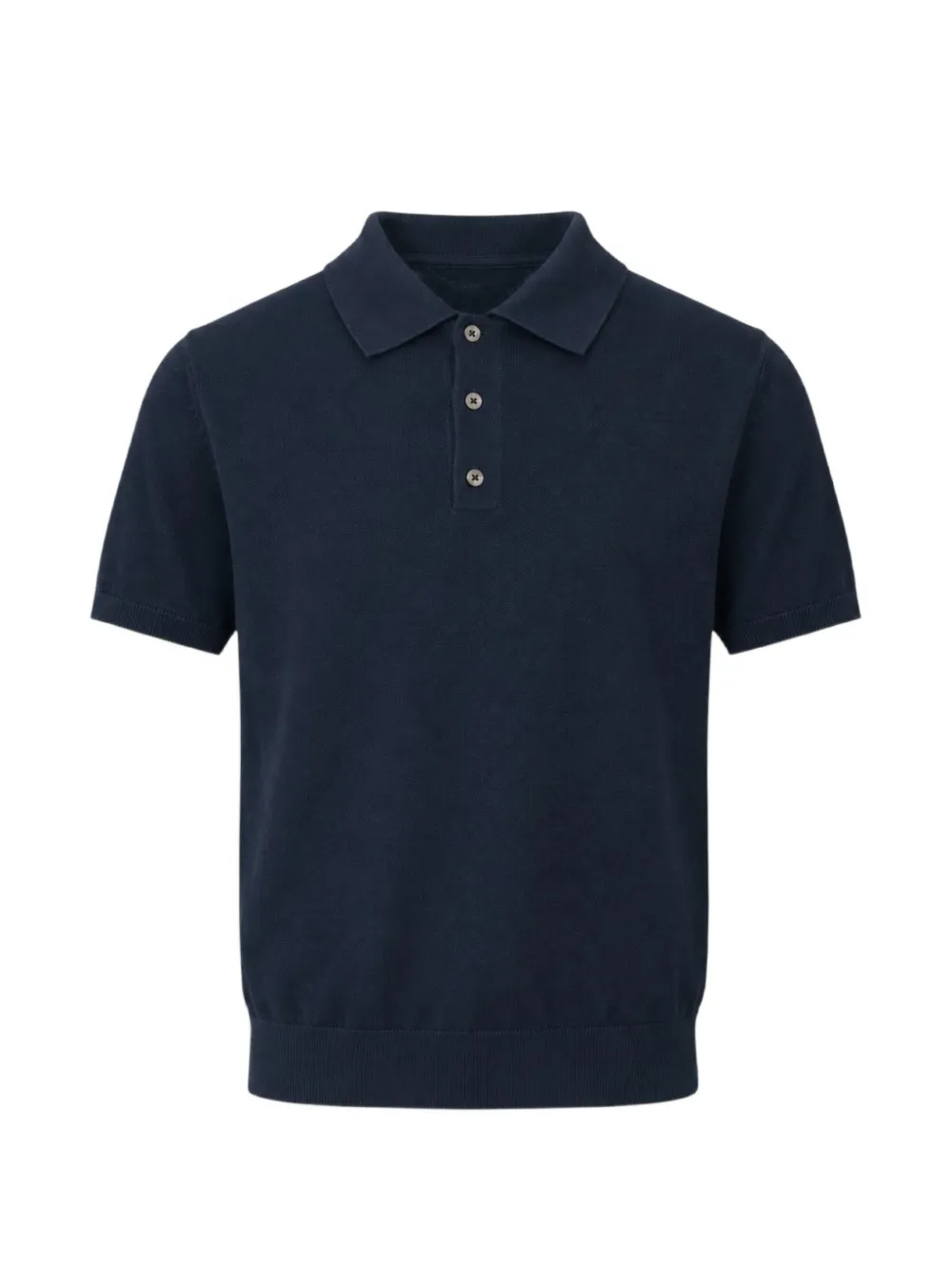 DIKTAT short-sleeve knitted polo shirt - Blu
