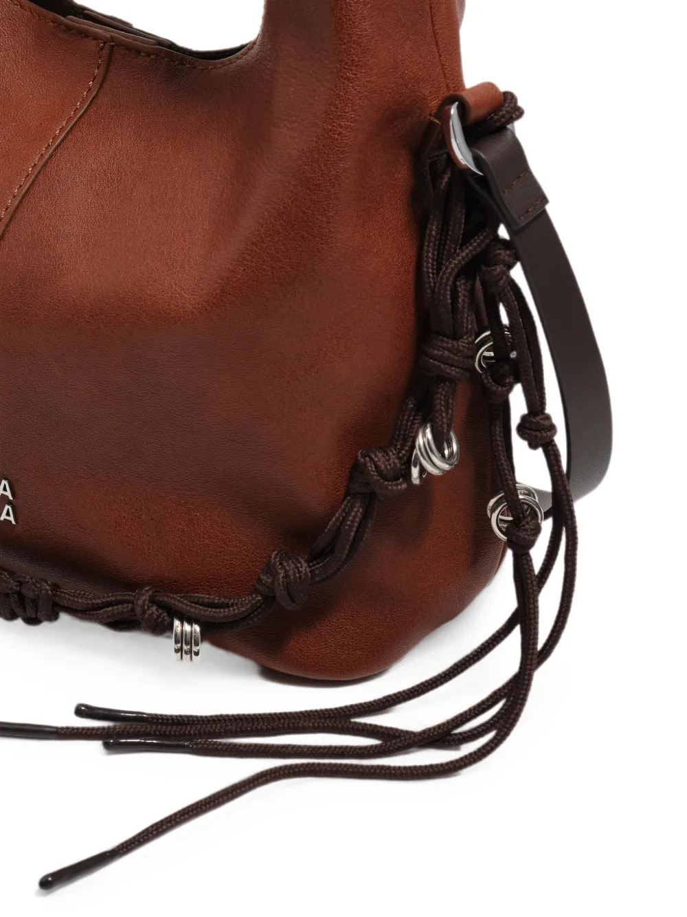 BIMBA Y LOLA Kleine leren tas Bruin