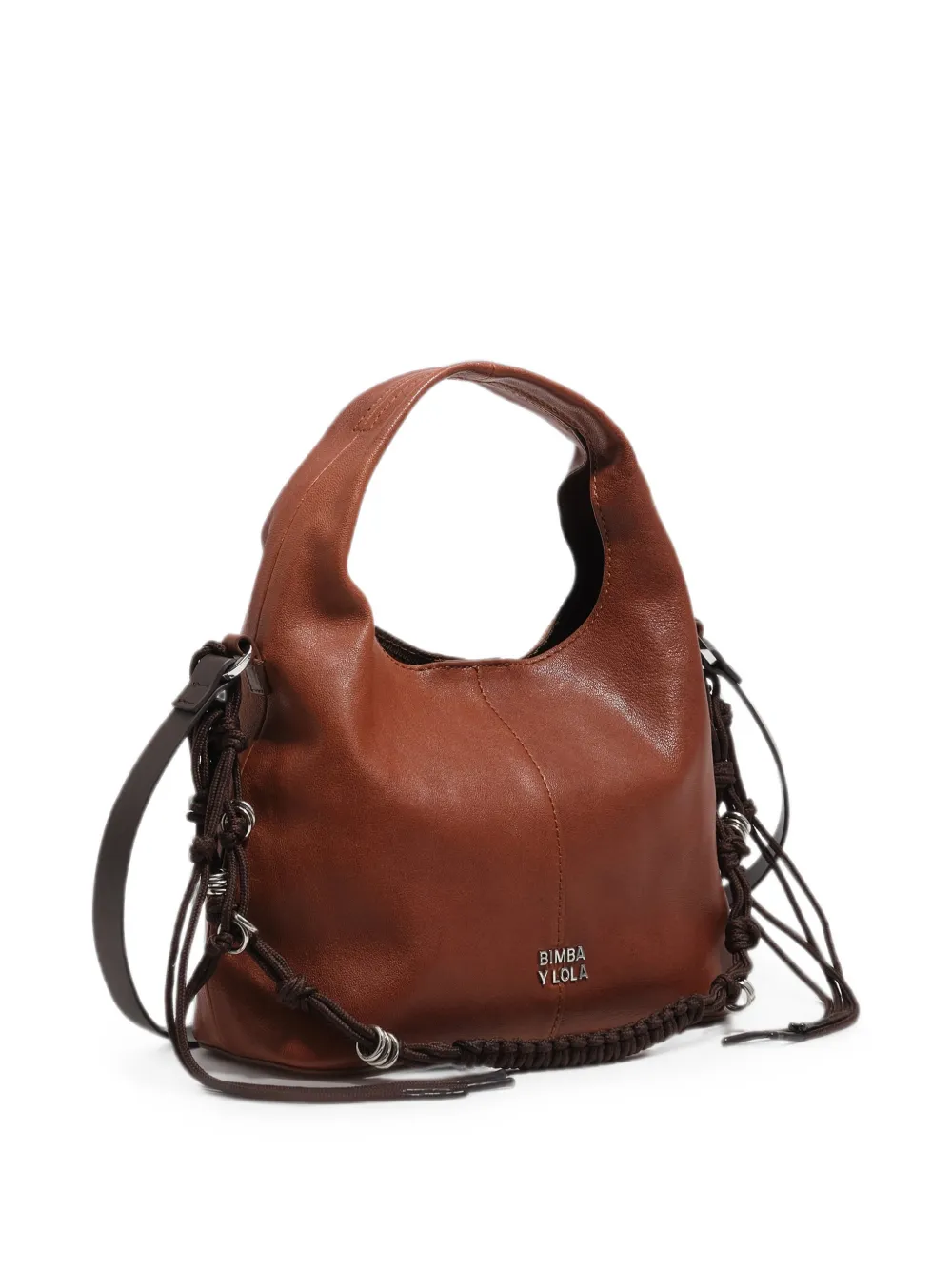 BIMBA Y LOLA Kleine leren tas Bruin