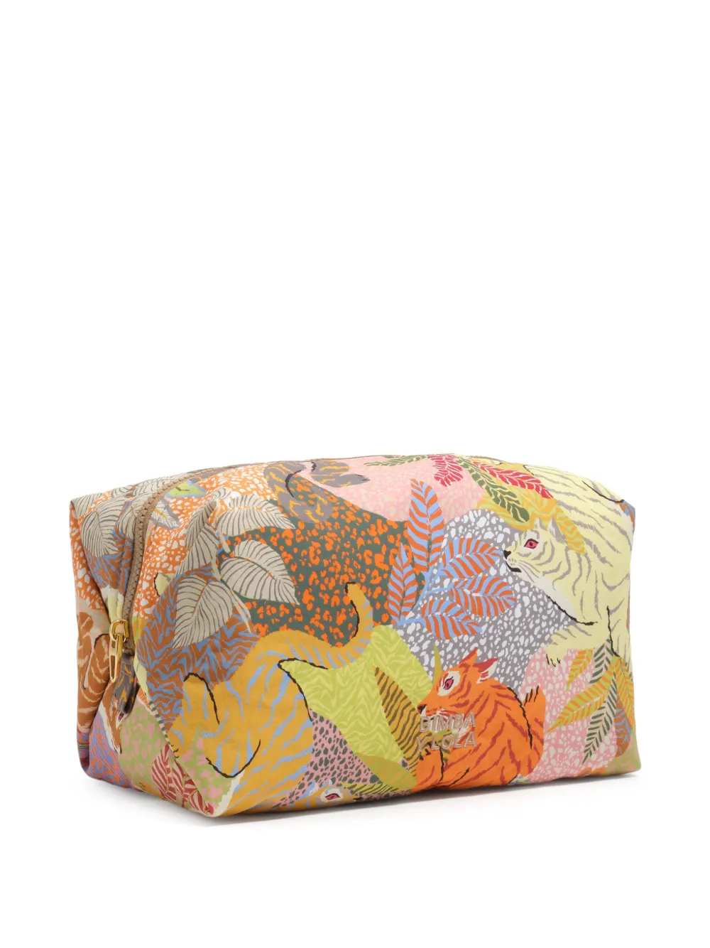Bimba y Lola Große Kosmetiktasche mit Wild-Print - Orange