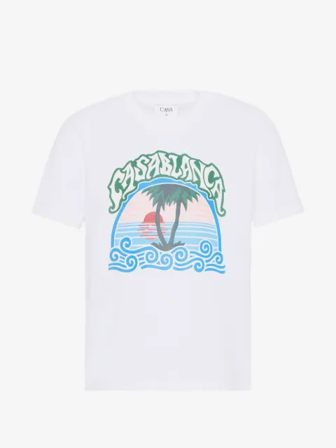 CASABLANCA KIDS playera con estampado gráfico