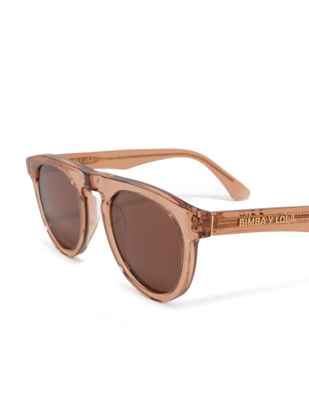 BIMBA Y LOLA Zonnebril met rond montuur Beige