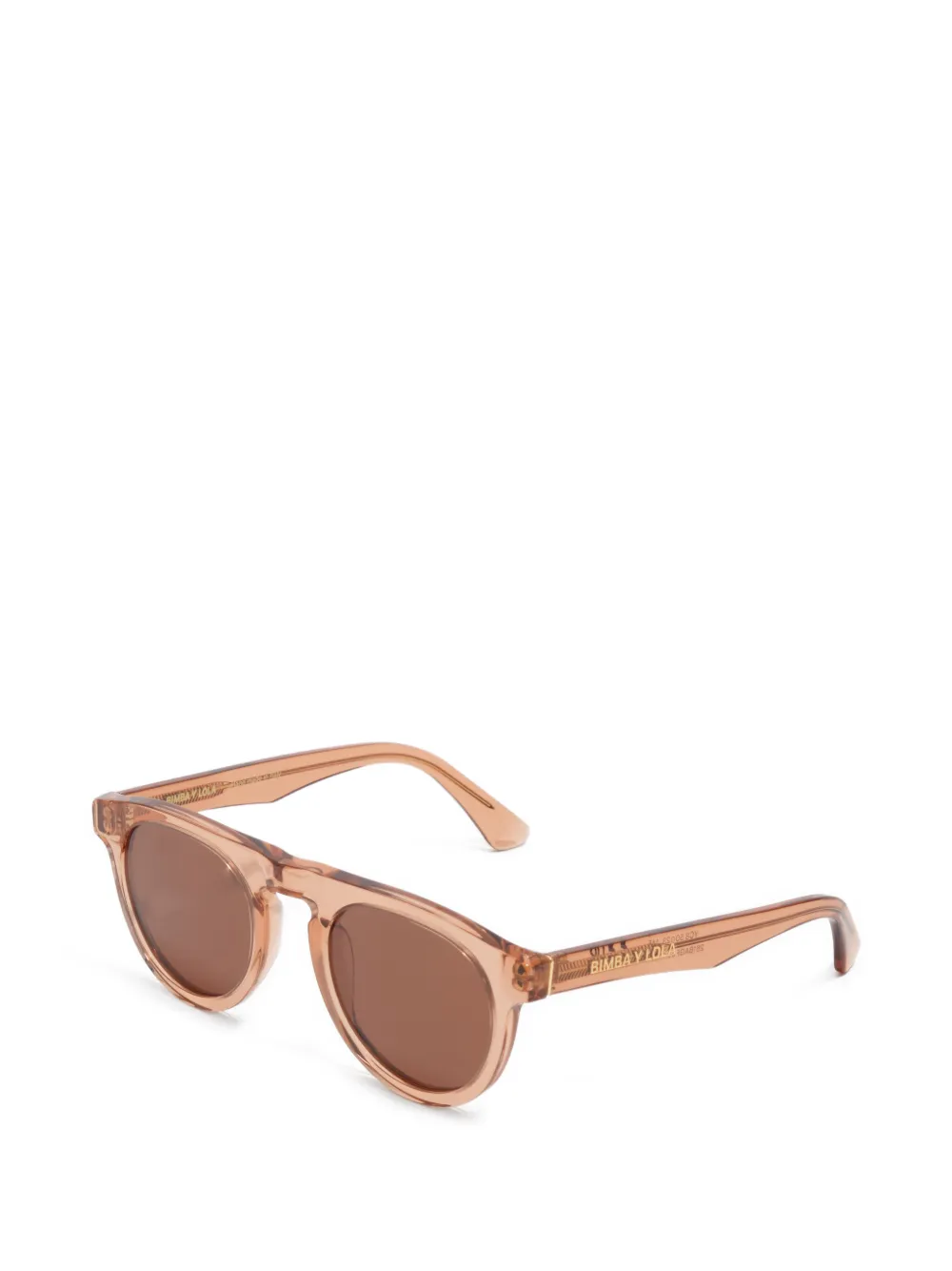 BIMBA Y LOLA Zonnebril met rond montuur Beige