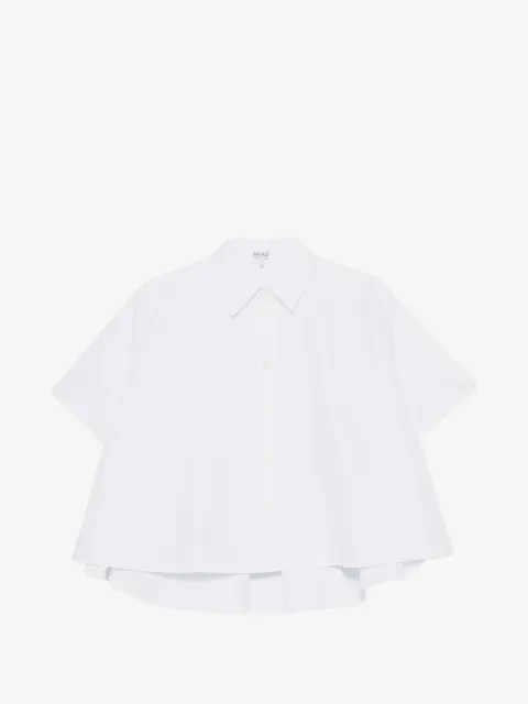 LOEWE camisa estilo capa con logo bordado