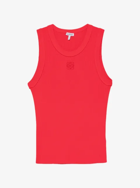 LOEWE Anagram-embroidered ribbed tank top