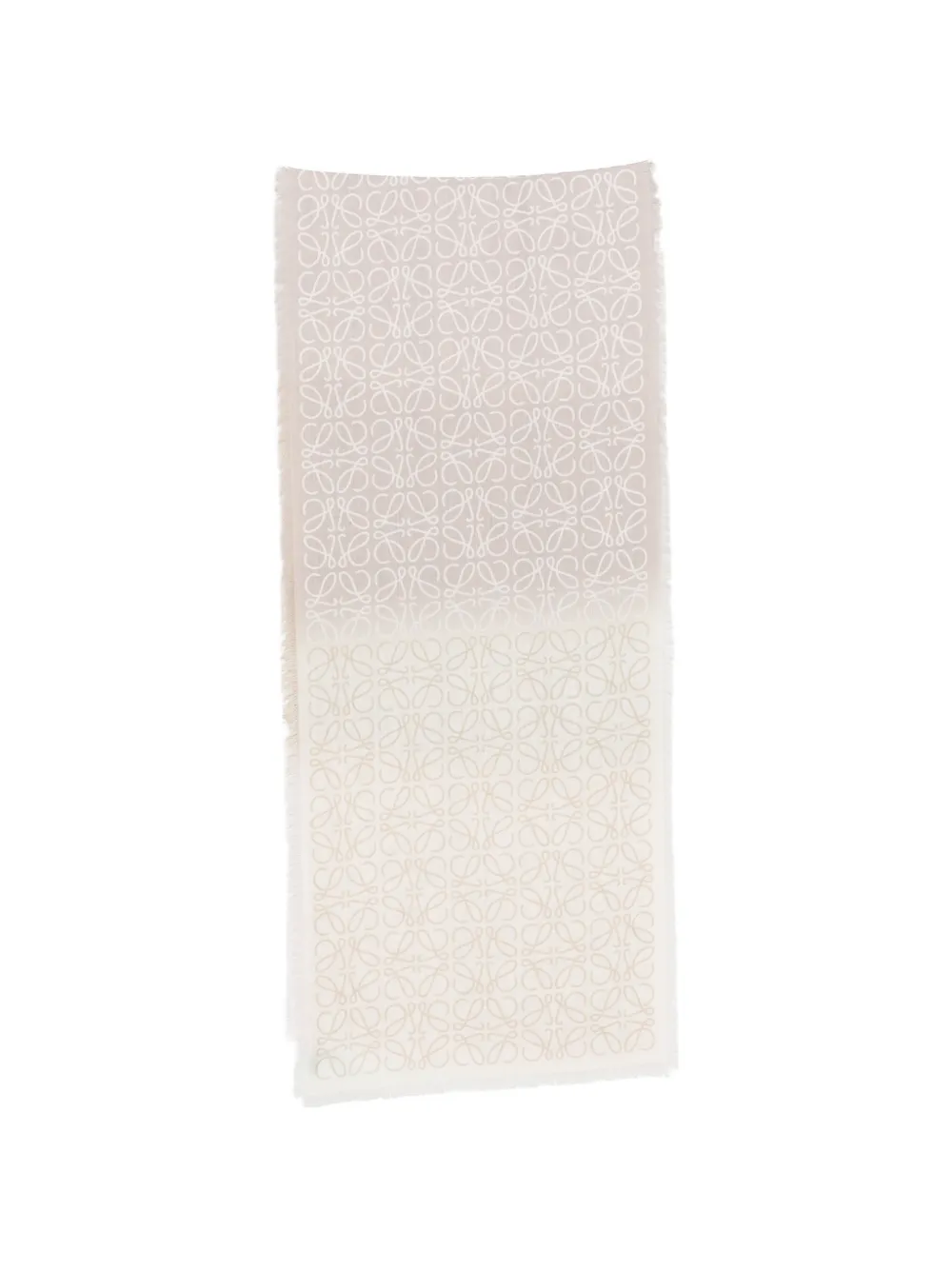 LOEWE Anagram frayed scarf - Pink