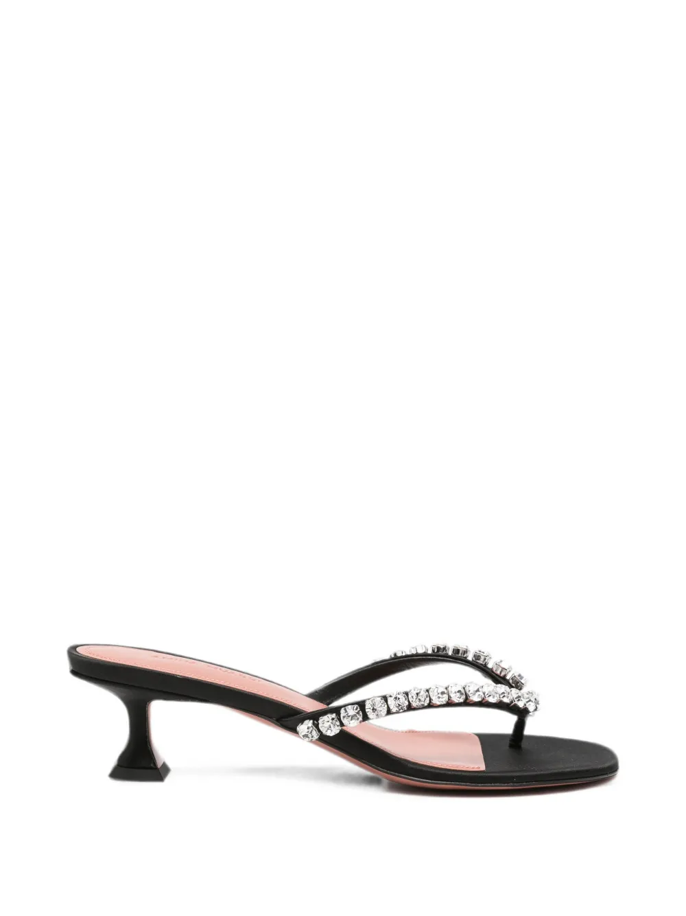 Amina Muaddi Gigi Thong crystal-embellished sandals Zwart