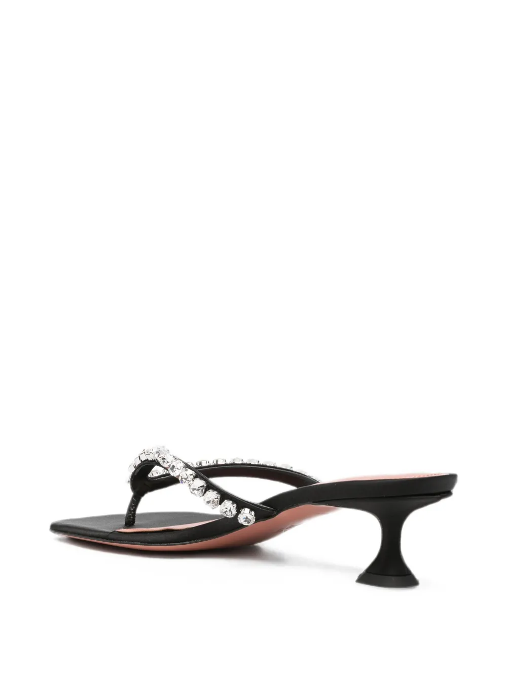 Amina Muaddi Gigi Thong crystal-embellished sandals Zwart