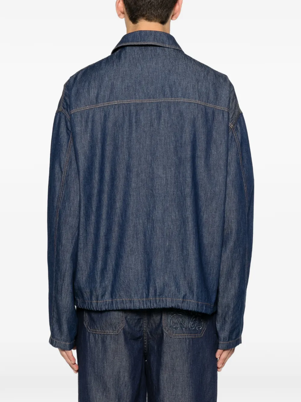 LOEWE Katoenen jack met rits Blauw