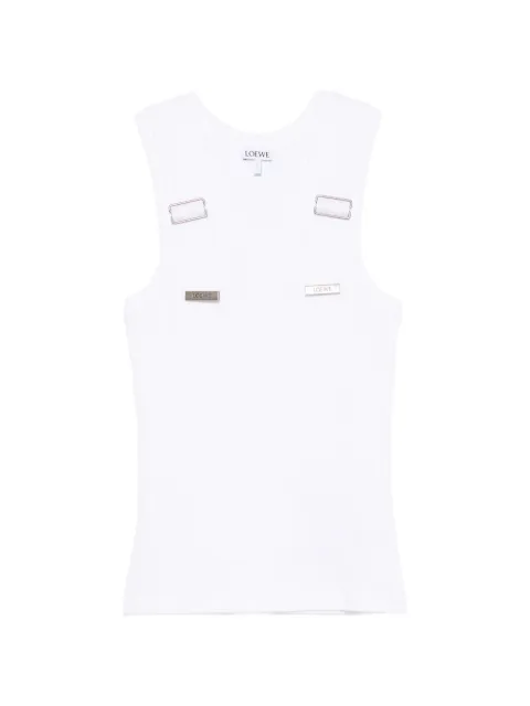 LOEWE buckle-detail ribbed-knit top