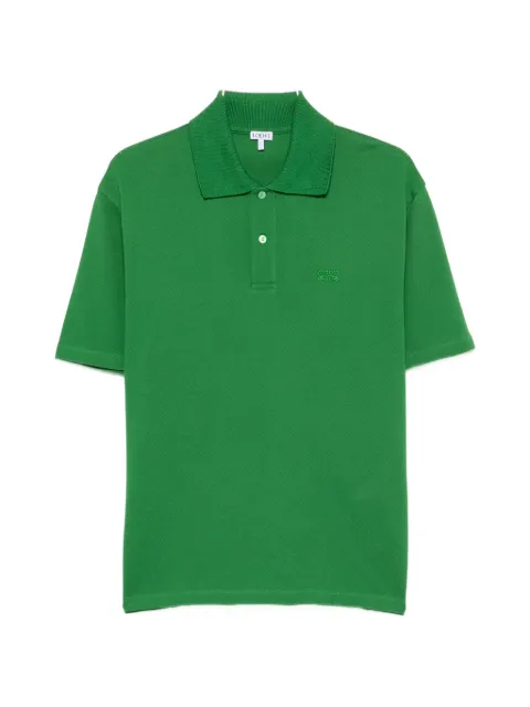 LOEWE Anagram-embroidered polo shirt