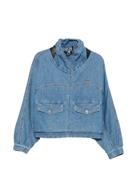 LOEWE Anagram-embroidered denim jacket