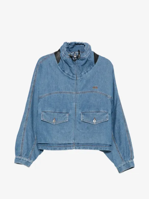 LOEWE Anagram-embroidered denim jacket