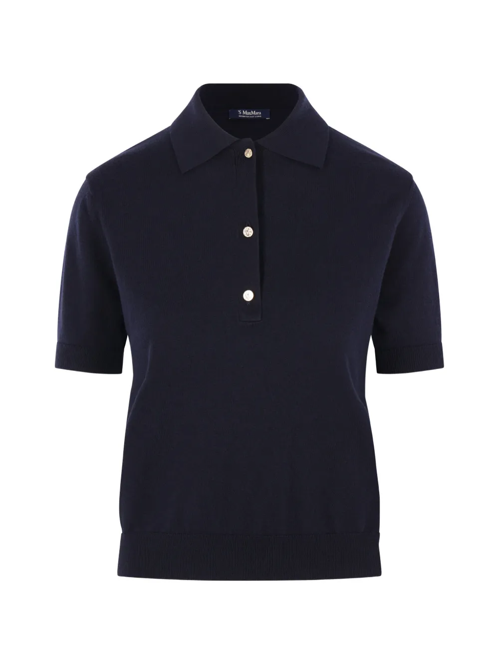 'S Max Mara Pomposa knit polo shirt - Blu