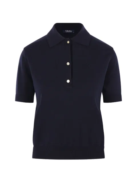'S Max Mara playera tipo polo tejida Pomposa