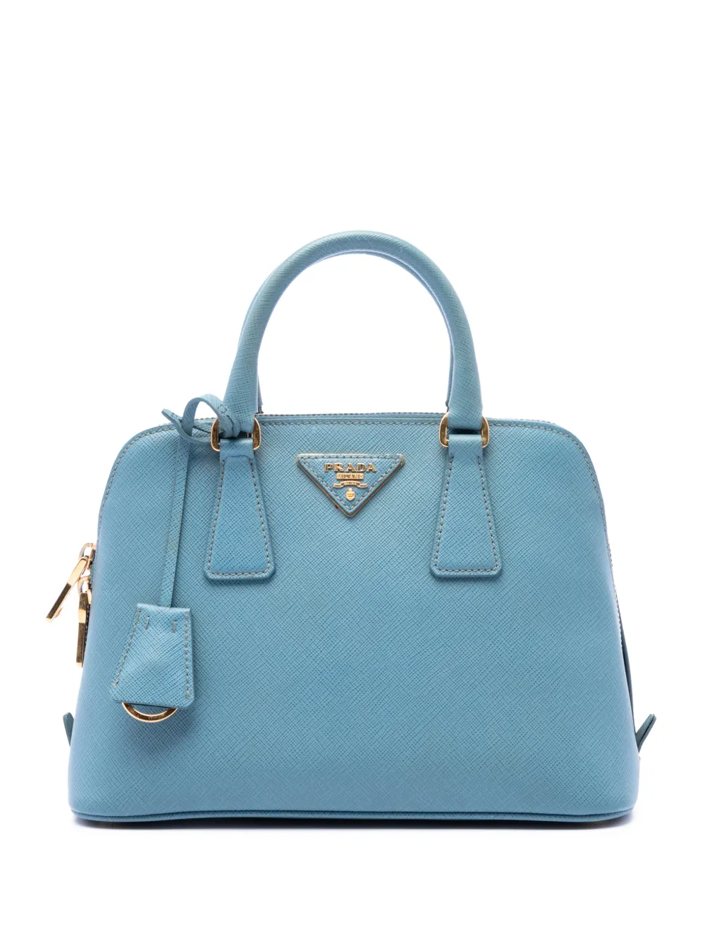 Prada Pre-Owned 2013-2026 Small Saffiano Lux Promenade satchel - Blu