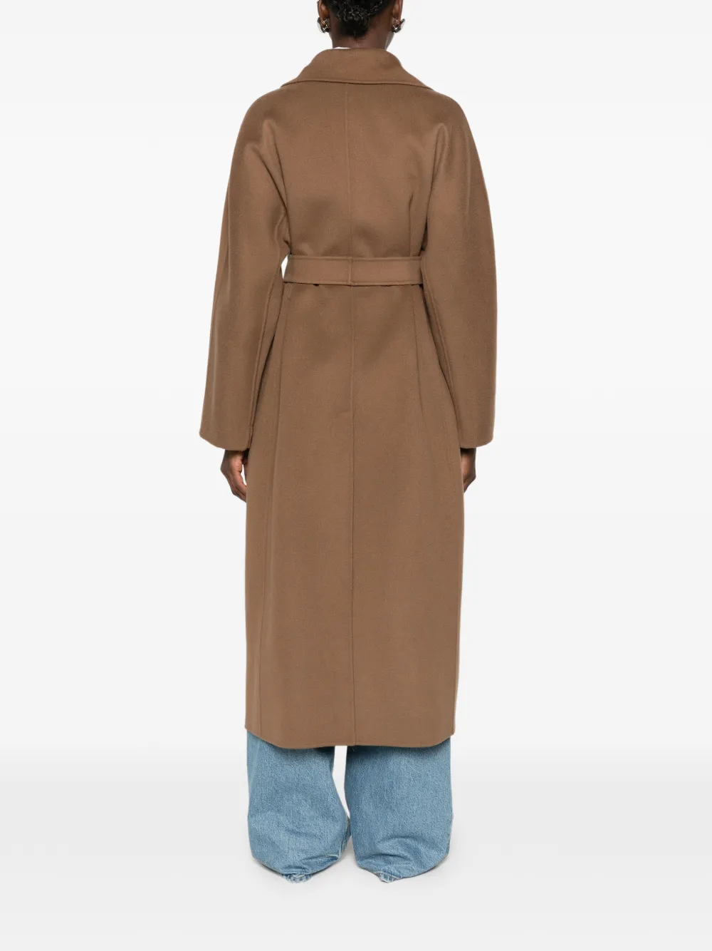 'S Max Mara Mantel met ceintuur Bruin