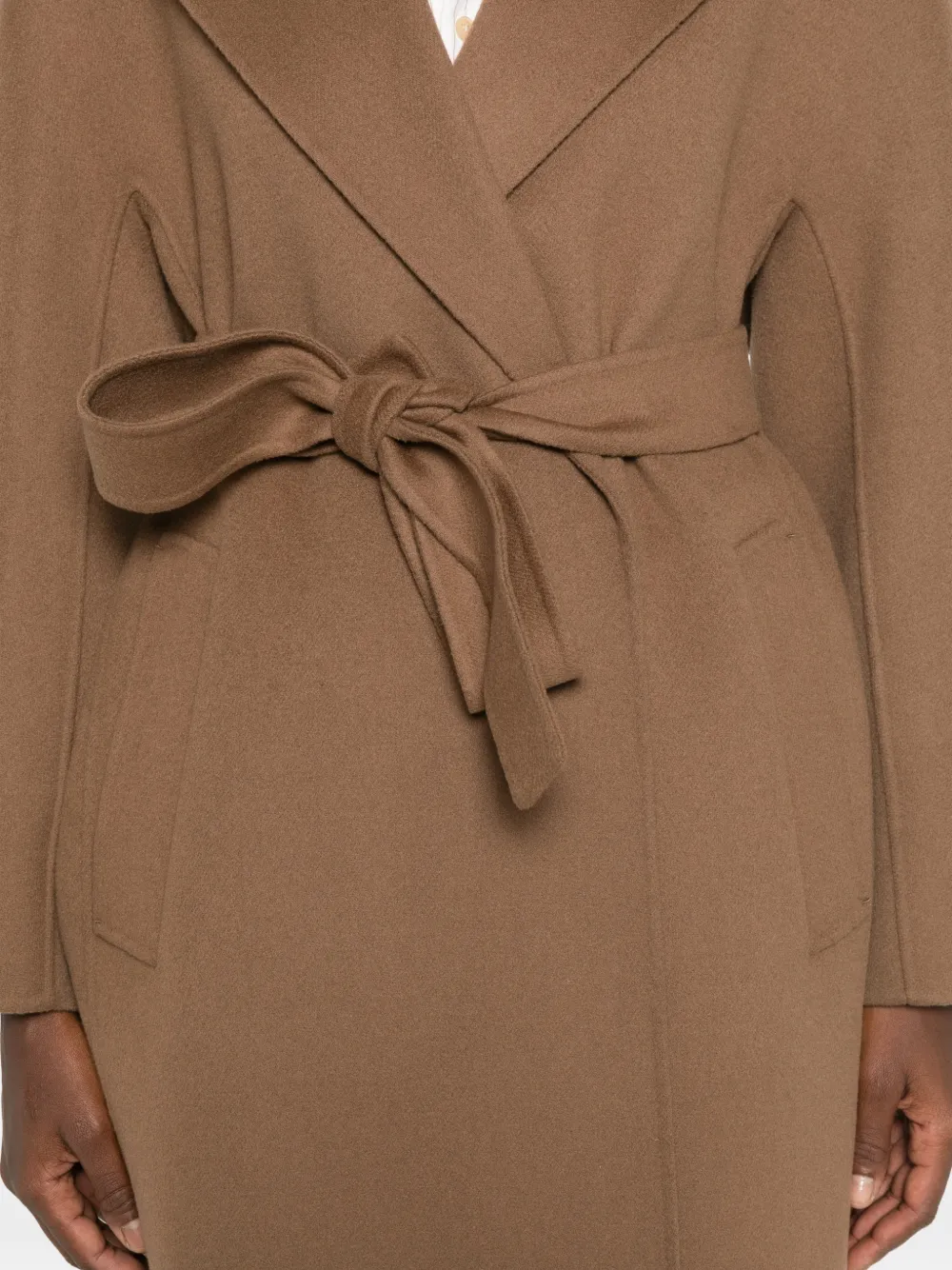 'S Max Mara Mantel met ceintuur Bruin