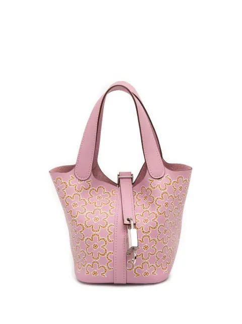 Hermès Pre-Owned 2022 Micro Swift Lucky Daisy Picotin Lock 14 handbag