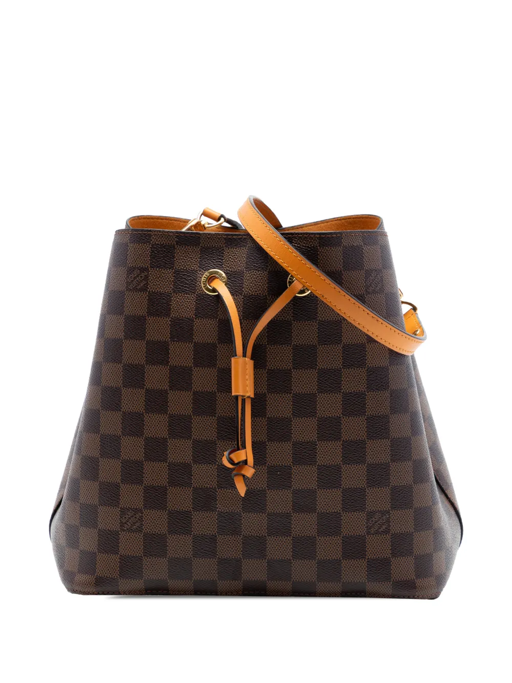 Louis Vuitton Pre-Owned 2019 Damier Ebene Neonoe MM bucket bag - Brown