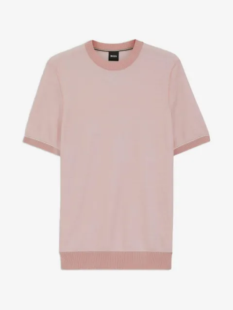 BOSS short-sleeve crew-neck sweater