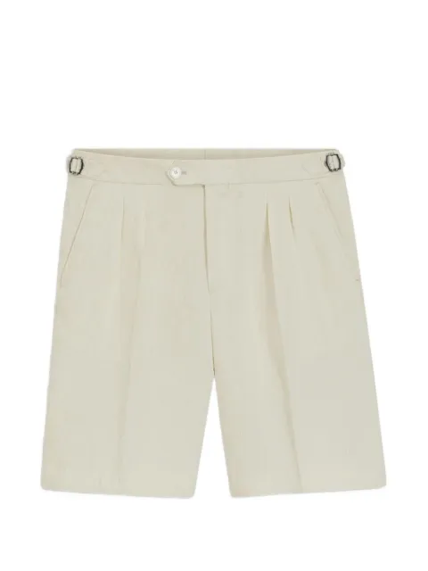 BOSS pleated side-adjuster shorts