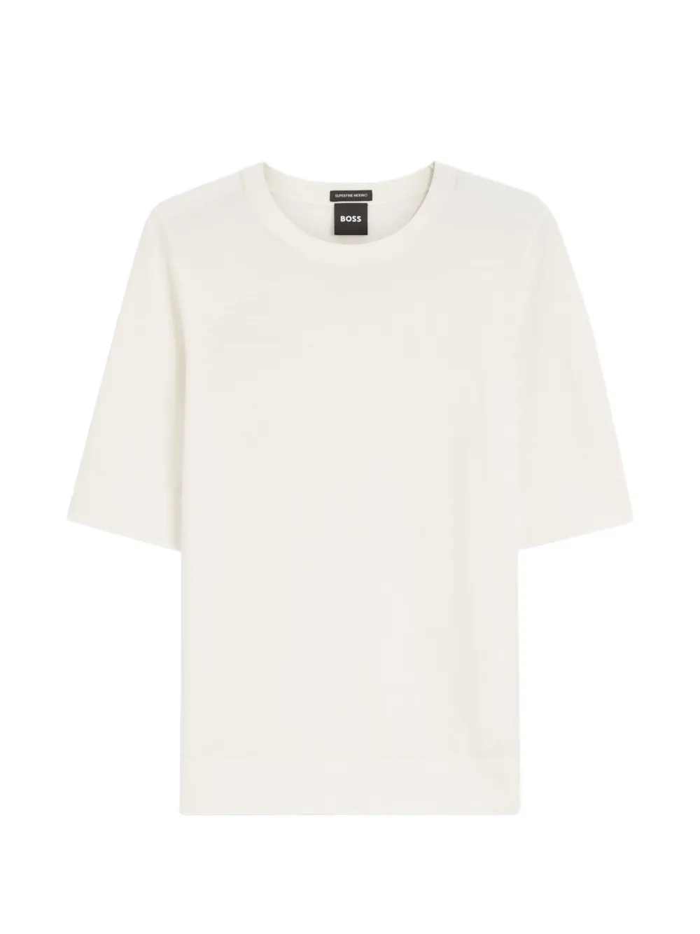 BOSS short-sleeve crew-neck sweater - Nude