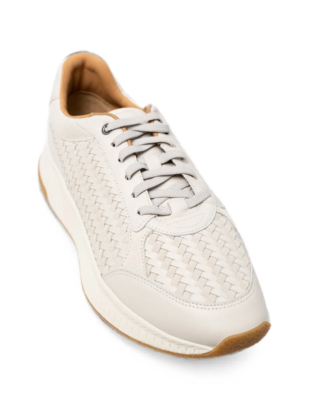 BOSS woven-panel sneakers Wit