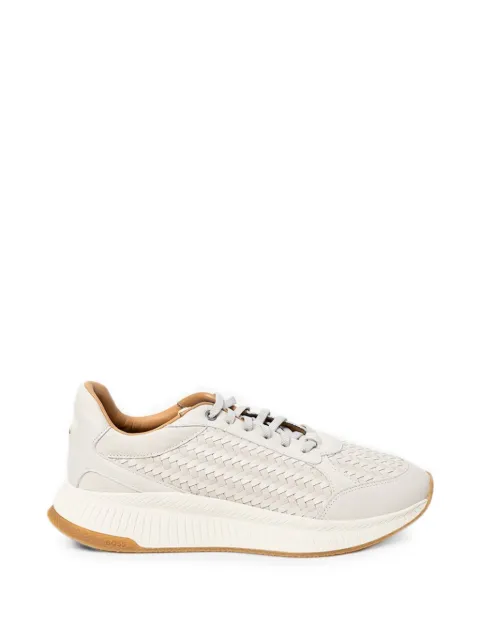 BOSS woven-panel sneakers