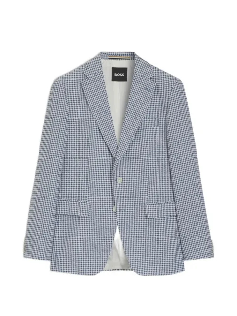 BOSS houndstooth-pattern blazer