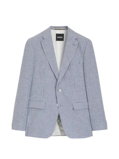 BOSS houndstooth-pattern blazer
