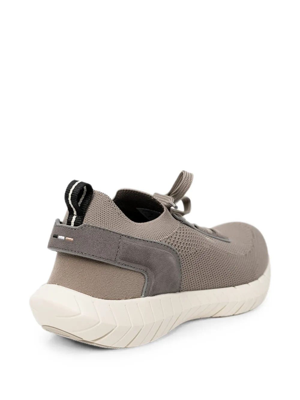 BOSS mesh-knit panelled sneakers Grijs