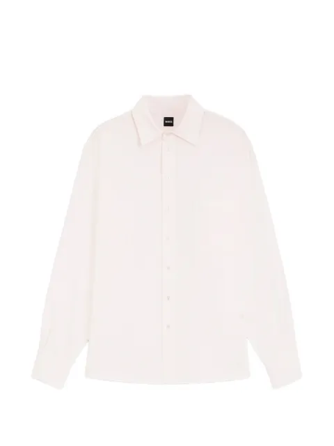 BOSS camisa con bolsillo de parche