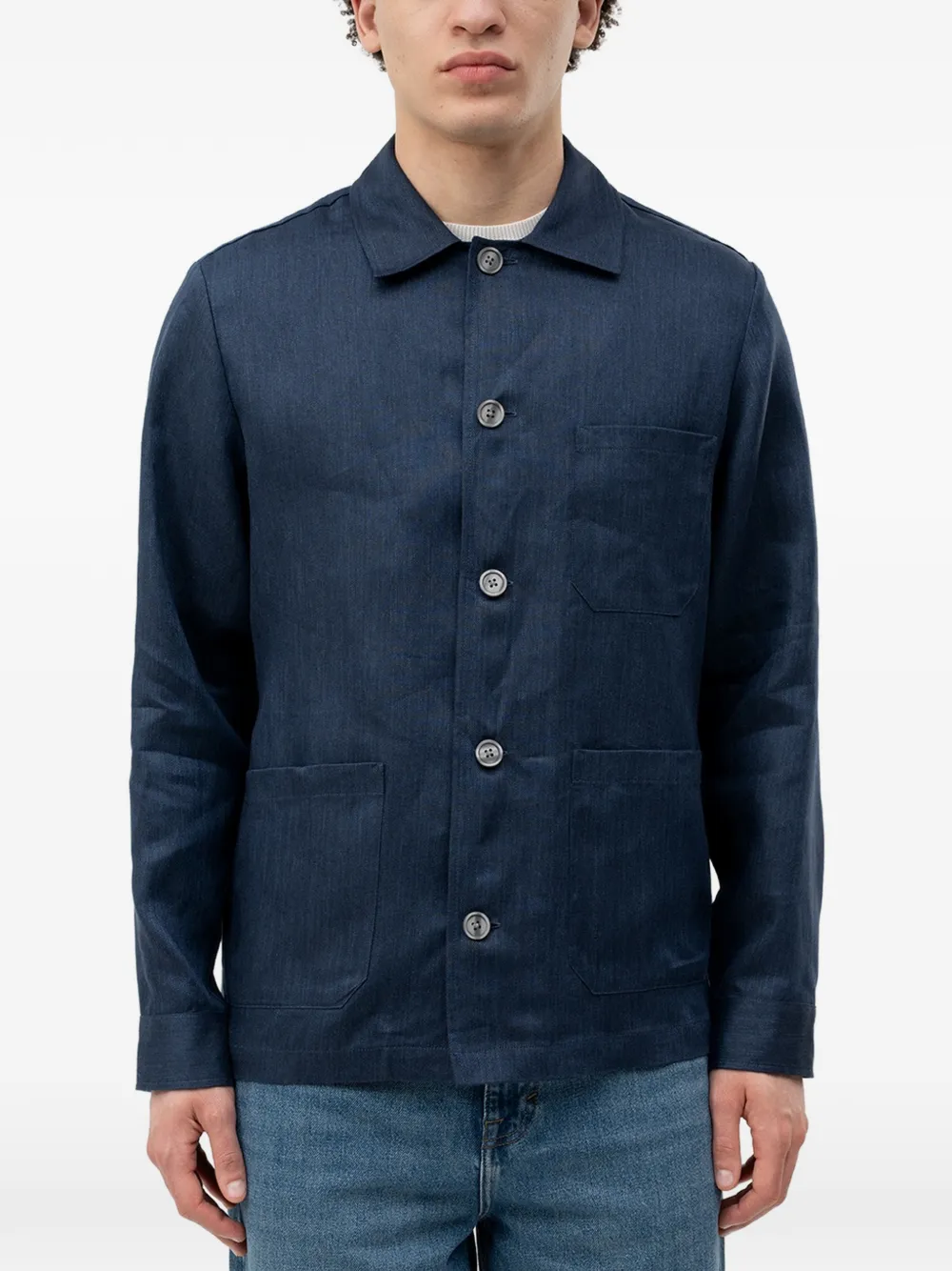 BOSS Jack met opgestikte zak Blauw