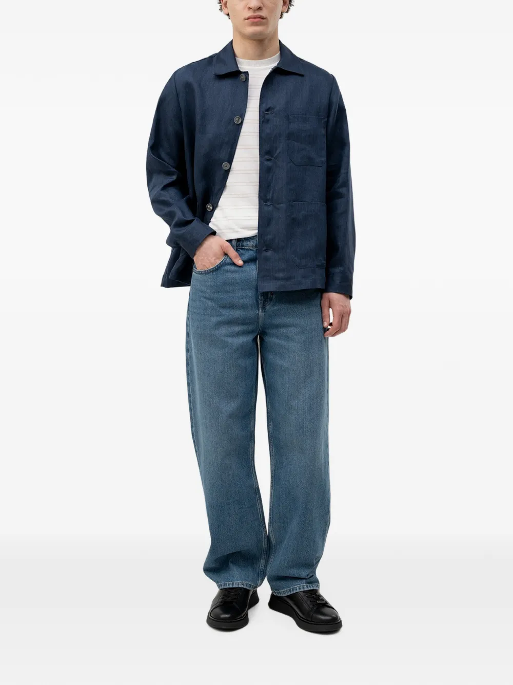 BOSS Jack met opgestikte zak Blauw