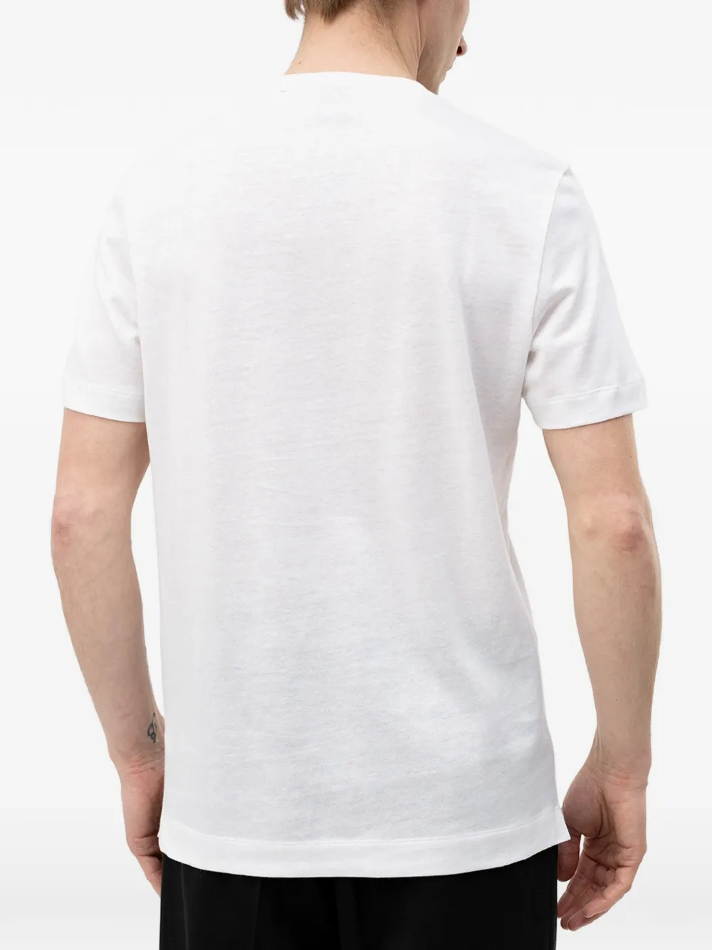 BOSS T-shirt met ronde hals Wit