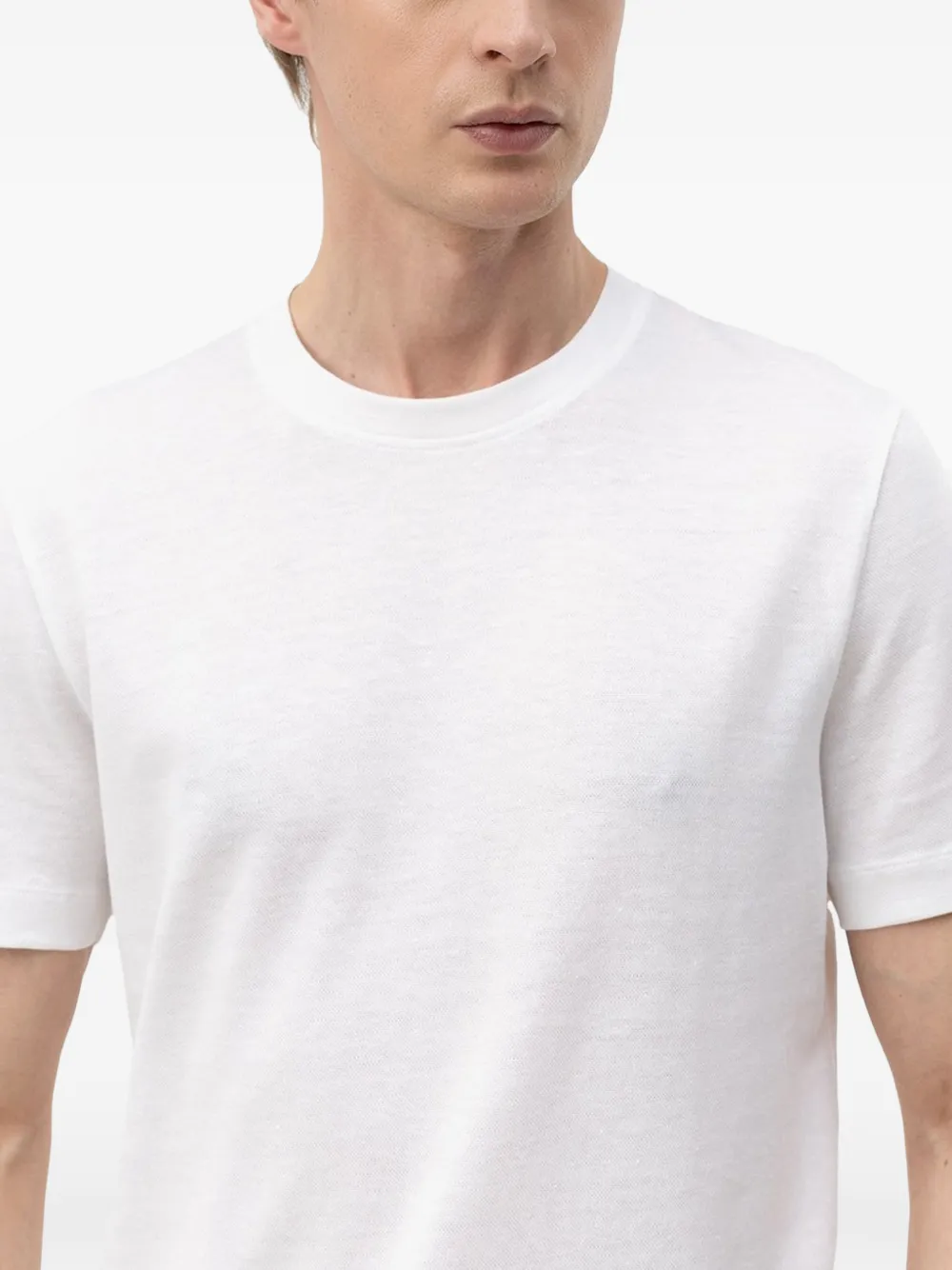 BOSS T-shirt met ronde hals Wit
