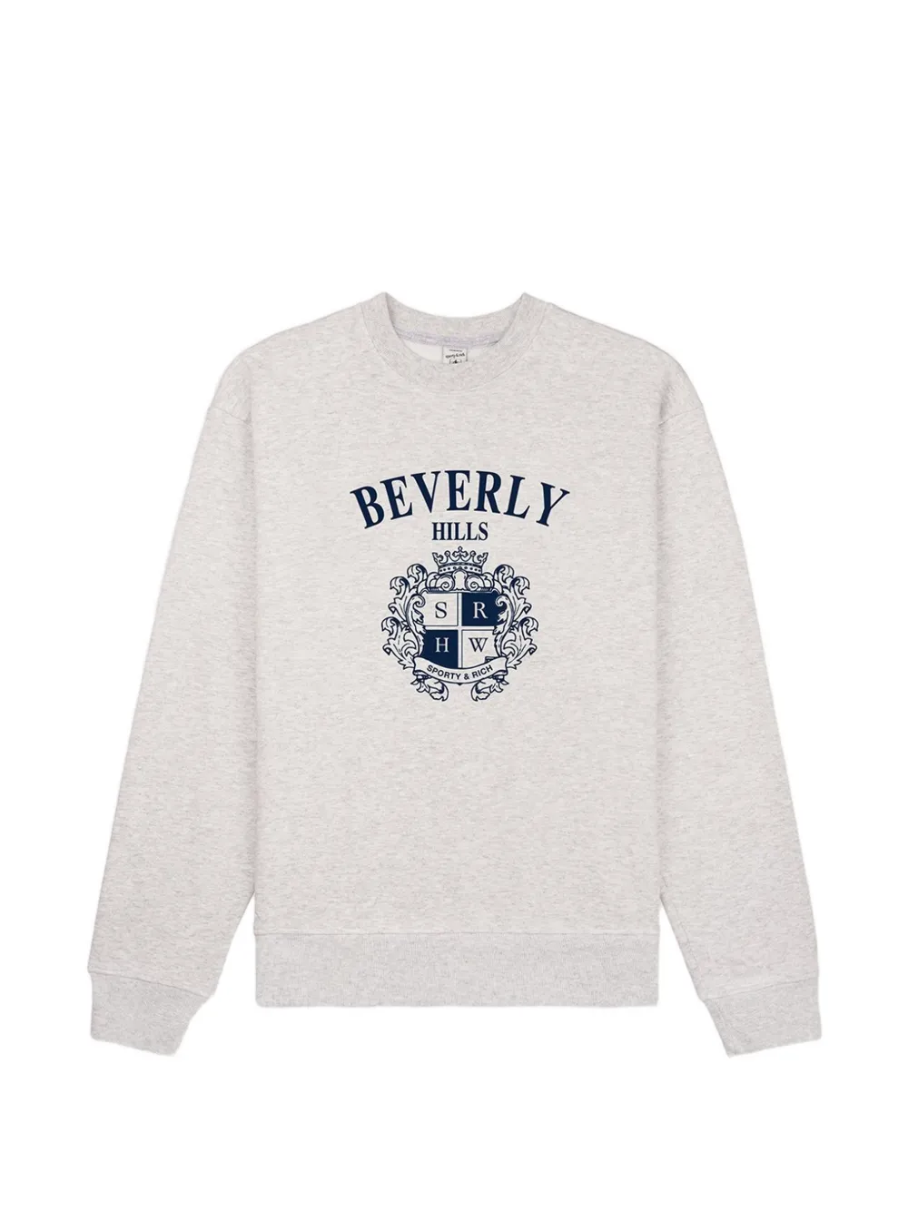 Sporty & Rich BH Crest crw-neck sweatshirt - Grigio
